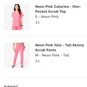 FIGS NEON PINK